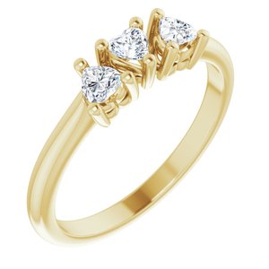 14K Yellow 3/8 CTW Diamond Three-Stone Anniversary Band  -123896:601:P-ST-WBC