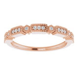 14K Rose 1/10 CTW Diamond Anniversary Band-652287:602:P-ST-WBC
