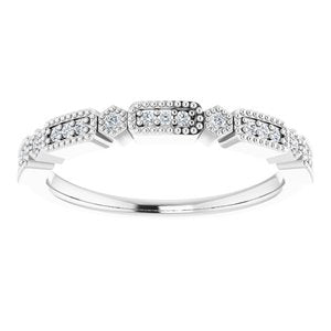 14K White 1/10 CTW Diamond Anniversary Band-652287:601:P-ST-WBC