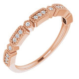 14K Rose 1/10 CTW Diamond Anniversary Band-652287:602:P-ST-WBC