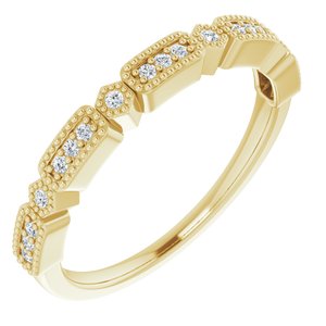 14K Yellow 1/10 CTW Diamond Anniversary Band-652287:600:P-ST-WBC