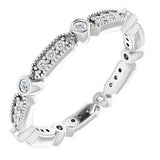 14K White 1/4 CTW Diamond Eternity Band Size 6-651707:107:P-ST-WBC