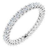 Platinum 5/8 CTW Diamond Eternity Band -123593:60140:P-ST-WBC