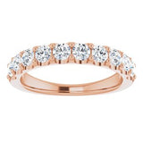 14K Rose 1 CTW Diamond Anniversary Band -123041:614:P-ST-WBC