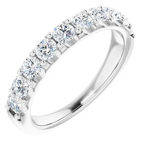 14K White 1 CTW Diamond Anniversary Band -123041:612:P-ST-WBC