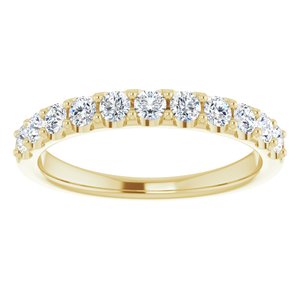14K Yellow 1/2 CTW Diamond Anniversary Band -123041:605:P-ST-WBC