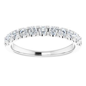 14K White 1/2 CTW Diamond Anniversary Band -123041:604:P-ST-WBC