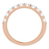 14K Rose 1 CTW Diamond Anniversary Band -123041:614:P-ST-WBC