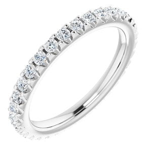 Platinum 5/8 CTW Diamond Eternity Band Size 4 -122036:603:P-ST-WBC