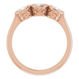 14K Rose 3/4 CTW Diamond Anniversary Band  -123598:6002:P-ST-WBC