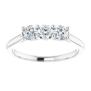 Platinum 1/2 CTW Diamond Anniversary Band-123079:60003:P-ST-WBC