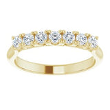 14K Yellow 2.5 mm Round Seven-Stone Anniversary Band Mounting -122829:60006:P-ST-WBC