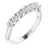 Platinum 2.5 mm Round Seven-Stone Anniversary Band Mounting -122829:60018:P-ST-WBC