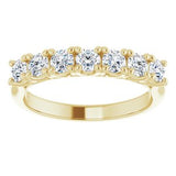 14K Yellow 3 mm Round Seven-Stone Anniversary Band Mounting -122829:60008:P-ST-WBC