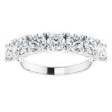 Platinum 4.1 mm Round Seven-Stone Anniversary Band Mounting -122829:60023:P-ST-WBC