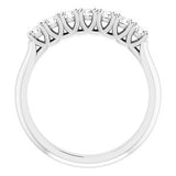 14K White 2.25 mm Round Seven-Stone Anniversary Band Mounting -122829:60000:P-ST-WBC