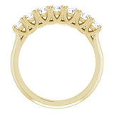 14K Yellow 3 mm Round Seven-Stone Anniversary Band Mounting -122829:60008:P-ST-WBC