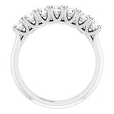 Platinum 3 mm Round Seven-Stone Anniversary Band Mounting -122829:60020:P-ST-WBC