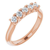 14K Rose 3/4 CTW Diamond Anniversary Band -122808:60012:P-ST-WBC