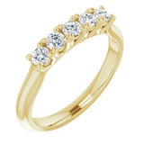 14K Yellow 3/8 CTW Diamond Anniversary Band -122808:60005:P-ST-WBC