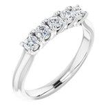 Platinum 1 1/6 CTW Diamond Anniversary Band -122808:60019:P-ST-WBC