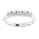 Platinum 1 1/6 CTW Diamond Anniversary Band -122808:60019:P-ST-WBC