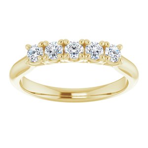 14K Yellow 1 1/6 CTW Diamond Anniversary Band -122808:60009:P-ST-WBC