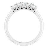 14K White 3/4 CTW Diamond Anniversary Band -122808:60002:P-ST-WBC