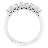 Platinum 2.75 mm Round Seven-Stone Anniversary Band Mounting -122829:60019:P-ST-WBC