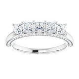 Platinum 1 CTW Diamond Anniversary Band  -123476:6023:P-ST-WBC