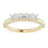 14K Yellow 5/8 CTW Diamond Anniversary Band  -123476:6017:P-ST-WBC