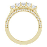 14K Yellow 1 CTW Diamond Anniversary Band  -123476:6021:P-ST-WBC