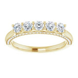 14K Yellow 5/8 CTW Diamond Anniversary Band  -123476:6009:P-ST-WBC