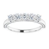 14K White 5/8 CTW Diamond Anniversary Band  -123476:6008:P-ST-WBC