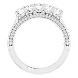 Platinum 3/4 CTW Diamond Anniversary Band  -123476:6015:P-ST-WBC