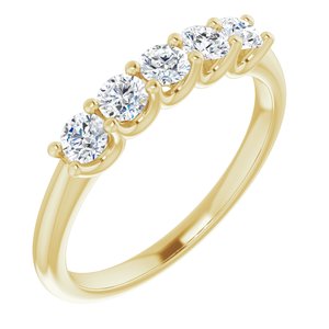 14K Yellow 1/2 CTW Diamond Anniversary Band  -123389:6013:P-ST-WBC