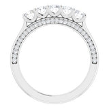 Platinum 5/8 CTW Diamond Anniversary Band  -123476:6011:P-ST-WBC