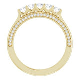 14K Yellow 1/2 CTW Diamond Anniversary Band  -123476:6005:P-ST-WBC