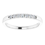 14K White 1/6 CTW Diamond Anniversary Band  -123881:6004:P-ST-WBC