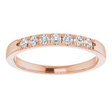 14K Rose 1/5 CTW Diamond Anniversary Band  -123881:6010:P-ST-WBC