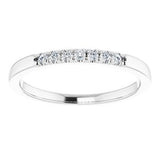 14K White 1/10 CTW Diamond Anniversary Band  -123881:6000:P-ST-WBC
