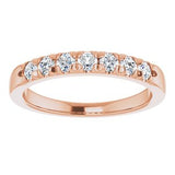 14K Rose 3/8 CTW Diamond Anniversary Band  -123881:6014:P-ST-WBC