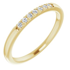 14K Yellow 1/10 CTW Diamond Anniversary Band  -123881:6001:P-ST-WBC