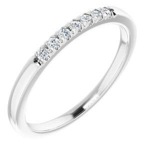 14K White 1/10 CTW Diamond Anniversary Band  -123881:6000:P-ST-WBC