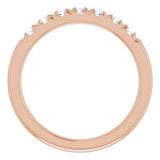 14K Rose 3/8 CTW Diamond Anniversary Band  -123881:6014:P-ST-WBC