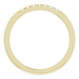 14K Yellow 1/10 CTW Diamond Anniversary Band  -123881:6001:P-ST-WBC