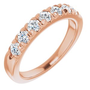 14K Rose 3/4 CTW Diamond Anniversary Band  -123881:6018:P-ST-WBC