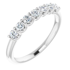 14K White 3/8 CTW Diamond Anniversary Band  -123658:6016:P-ST-WBC