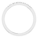 Platinum 1/5 CTW Diamond Anniversary Band  -123881:6011:P-ST-WBC