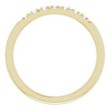 14K Yellow 1/5 CTW Diamond Anniversary Band  -123881:6009:P-ST-WBC